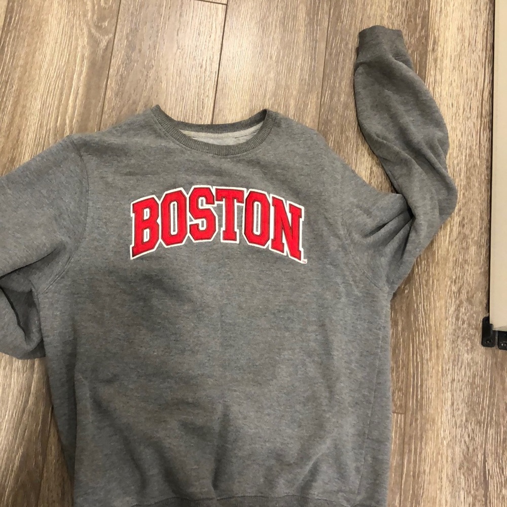 Grey Boston crewneck